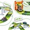 Dinosaur Toys,Create A Dinosaur World Road Race,Flexible Track Playset and 2 pcs Cool Dinosaur car for 3 4 5 6 Year & Up Old boy Girls Best Gift